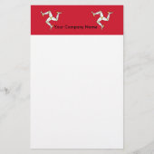 Stationery with Isle of Man Flag, Großbritannien Briefpapier (Vorderseite)