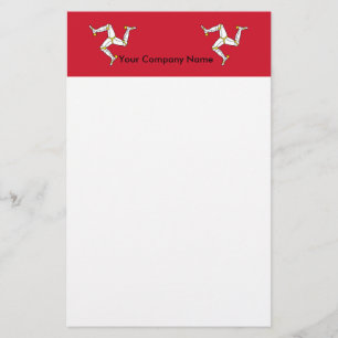 Stationery with Isle of Man Flag, Großbritannien Briefpapier