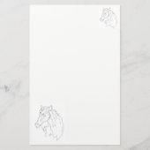 Stationery Zeichn eines Pferdes Briefpapier (Vorderseite)