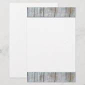 Stationierholz Briefpapier (Vorne/Hinten)