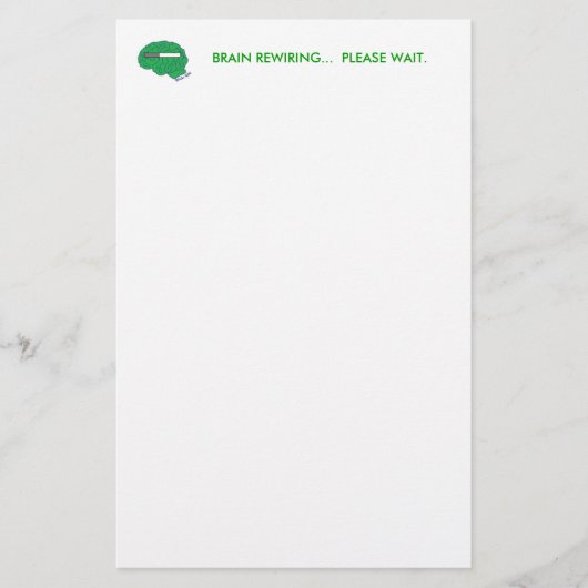 Stationierung "BRAIN REWIRD" Briefpapier (Vorderseite)