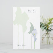 Stationierung der Calla Lily Briefpapier (Stehend Vorderseite)