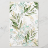 Stationierung der Personalisierten Schrift Eukalyp Briefpapier (Rückseite)