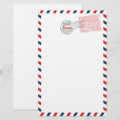 Stationierung der Roten Postdienste Briefpapier (Vorne/Hinten)