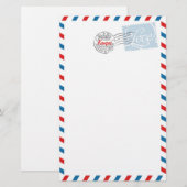 Stationierung der Roten Postdienste Briefpapier (Vorne/Hinten)