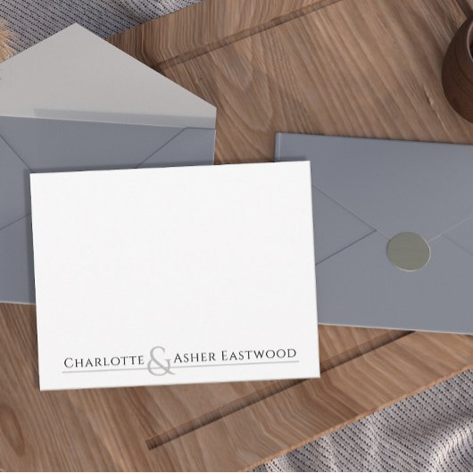 Stationierung personalisierter Paare Mitteilungskarte