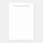 Stationierung personalisierter Paare Post-it Klebezettel (Vorderseite)