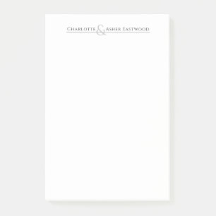 Stationierung personalisierter Paare Post-it Klebezettel