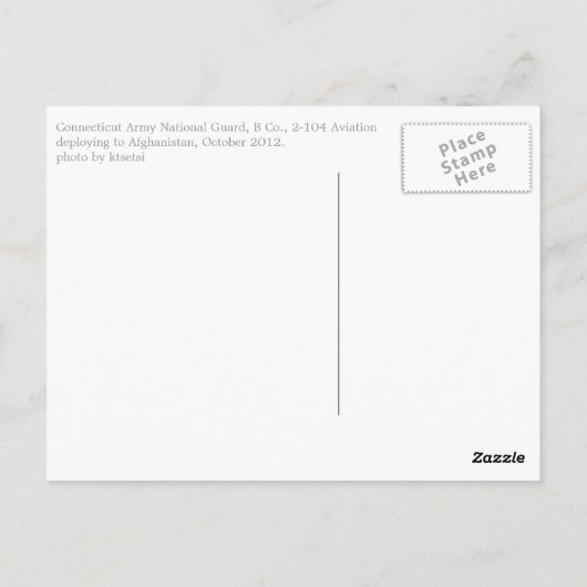 Stationierung Postkarte (Rückseite)