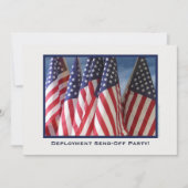 Stationierung Send-Off Party, American Fags Einladung (Vorderseite)