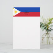 Stationierung unter der Flagge der Philippinen Briefpapier (Stehend Vorderseite)