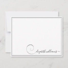 Stationierung von handgeschriebenen Kalligrafien a Mitteilungskarte