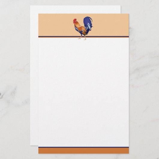 Stationierung von Roostern Briefpapier (Vorne/Hinten)