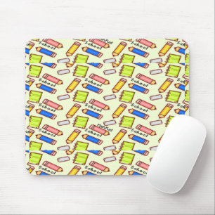 Stationierungsmuster auf Gelb Mousepad