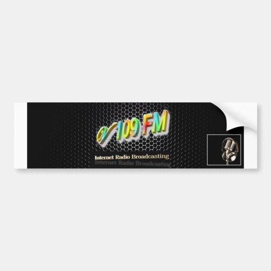 Stations-Fahne V109 FM Autoaufkleber (Vorne)