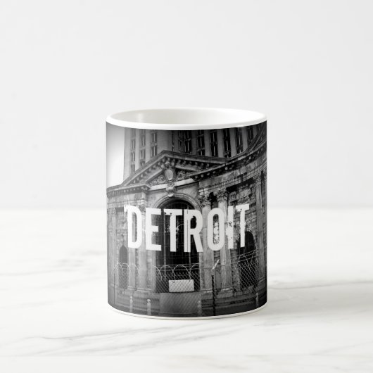 Stations-Kaffee-Tasse Detroits Michigan zentrale Kaffeetasse (Mittel)