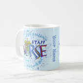 Stationskrankenschwester-Motto Kaffeetasse (Vorderseite Links)
