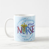 Stationskrankenschwester-Motto Kaffeetasse (Links)