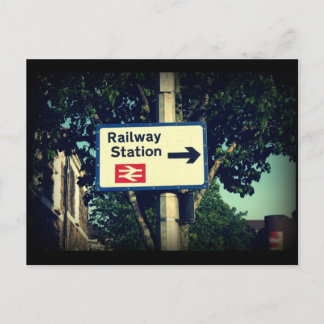 Stationszeichen Postkarte