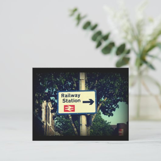 Stationszeichen Postkarte (Stehend Vorderseite)