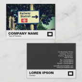 Stationszeichen Visitenkarte (Vorne/Hinten)