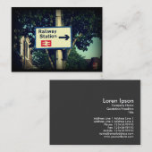 Stationszeichen Visitenkarte (Vorne/Hinten)