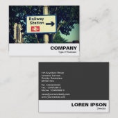 Stationszeichen Visitenkarte (Vorne/Hinten)