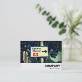 Stationszeichen Visitenkarte (Stehend Vorderseite)