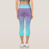 Statisch zwischen den Sternen Capri Leggings (Rückseite)