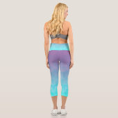 Statisch zwischen den Sternen Capri Leggings (Rückseite)