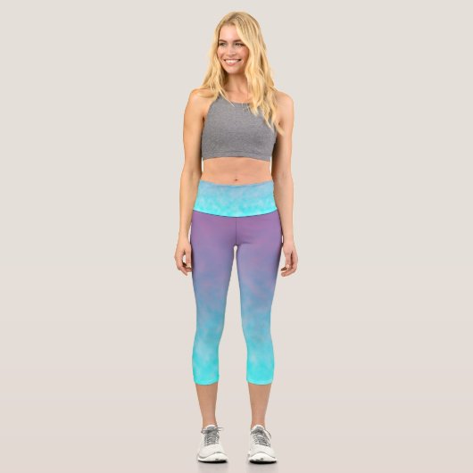 Statisch zwischen den Sternen Capri Leggings (Vorderseite)