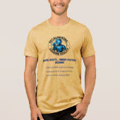 Statische Roboterdaten Realität Farben Tri-Blend Shirt (Vorderseite)