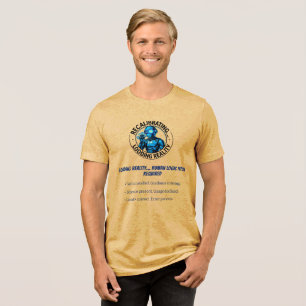 Statische Roboterdaten Realität Farben Tri-Blend Shirt