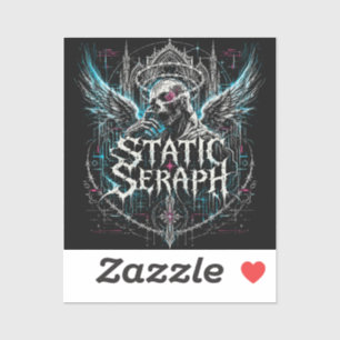 Statische Seraph-Gotik-Cyberpunk-Grafik Aufkleber