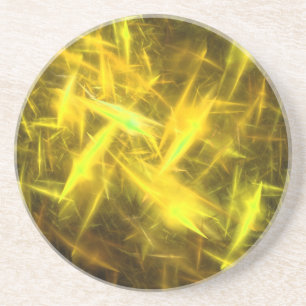 Statische Serie-8 - Gelber Untersetzer 1 in vielen