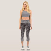 Statische Trauer Capri Leggings (Vorderseite)