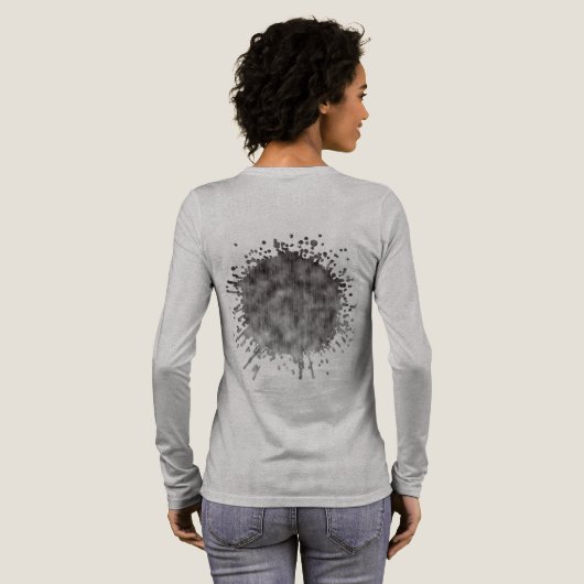 Statische Trauer Tri-Blend Shirt (Voller Rückseite)