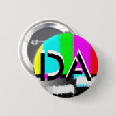 Statischer Schwarzweiss-Knopf DA Button (Vorne & Hinten)