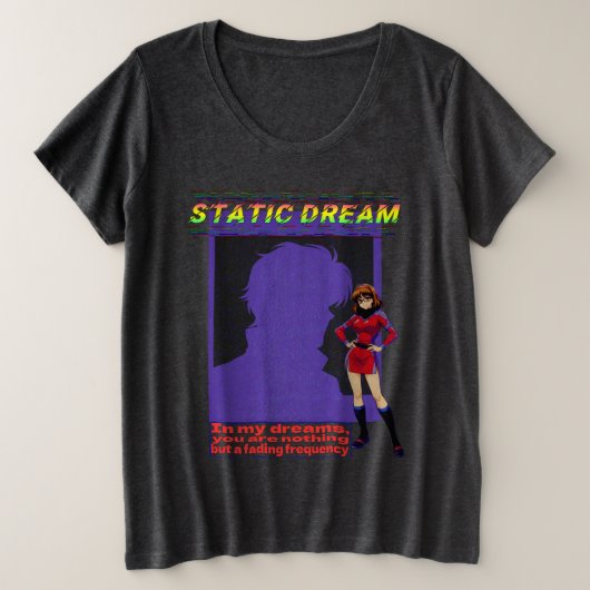 STATISCHER TRAUM GROßE GRÖßE T-Shirt (Design vorne)