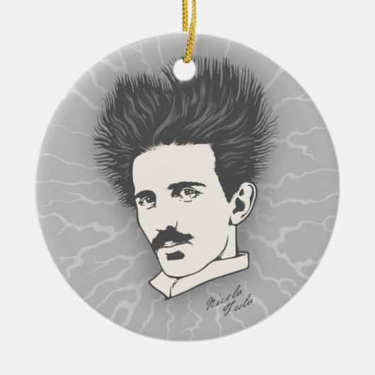 Statisches Tesla Keramikornament (Vorne)