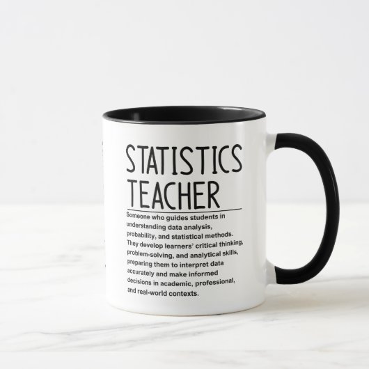Statistics teacher tasse (Rechts)
