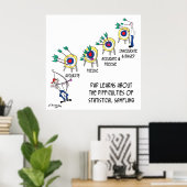 Statistik Cartoon 9225 Poster (Heimbüro)