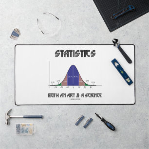 Statistik Kunst Science Bell Curve Spaß Geek Schreibtischunterlage