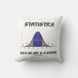 Statistik, Kunst und Wissenschaft Kissen