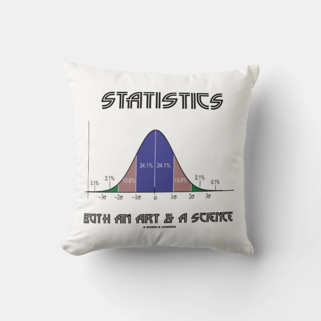 Statistik, Kunst und Wissenschaft Kissen (Vorderseite)