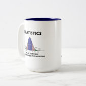 Statistik-Kunst-Wissenschaft der Formalisierung Zweifarbige Tasse (Vorderseite Links)
