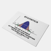 Statistik-Kunst-Wissenschaft, die unsichere Welt Fußmatte (Schrägansicht)