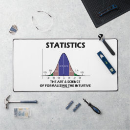 Statistik Kunstwissenschaft zur Formalisierung int Schreibtischunterlage