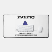 Statistik Kunstwissenschaft zur Formalisierung int Schreibtischunterlage (Tastatur & Maus)