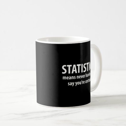 Statistik Math Science Geek Kaffeetasse (VorderseiteRechts)